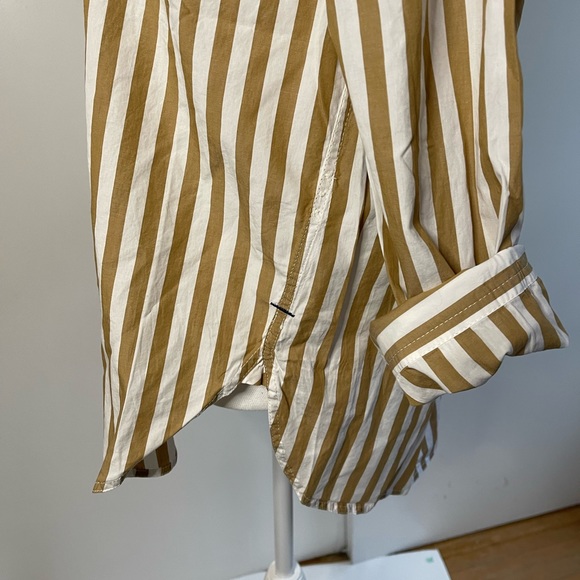 JCrew Classic-fit washed cotton poplin shirt in stripe size 6 - Picture 4 of 10